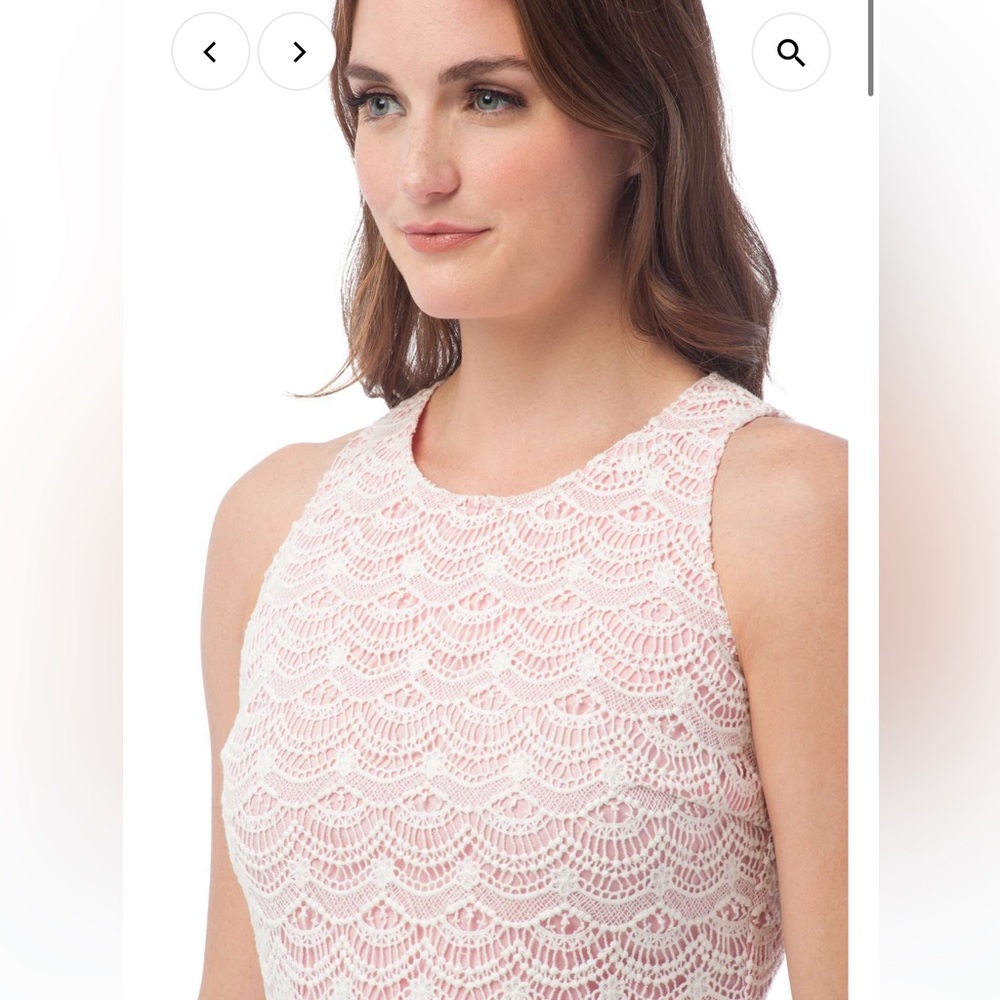 NWOT SOUTHERN TIDE SAWYER LACE DRESS IN SMOOTHIE PINK - Size 2 SKU:536 - Picture 5 of 13